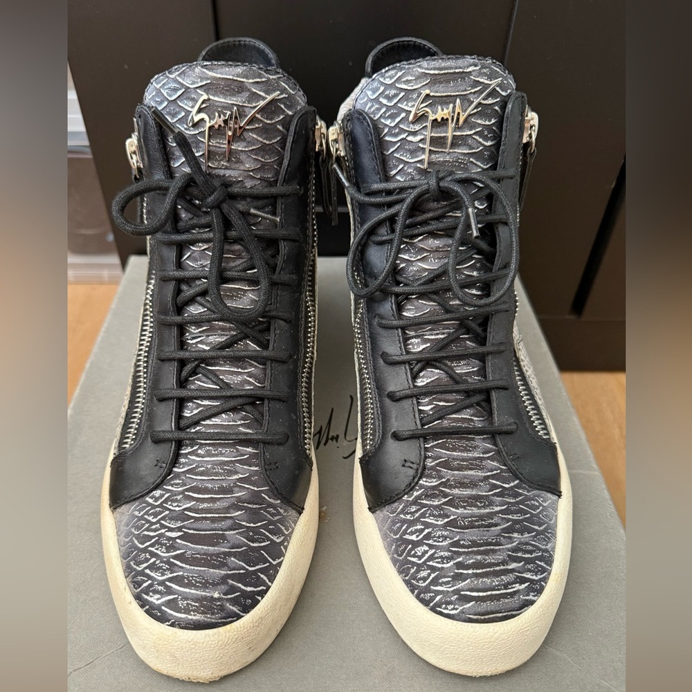 Giuseppe Zanotti Snakeskin Sneakers